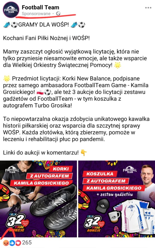 Football Team - WOŚP 2024