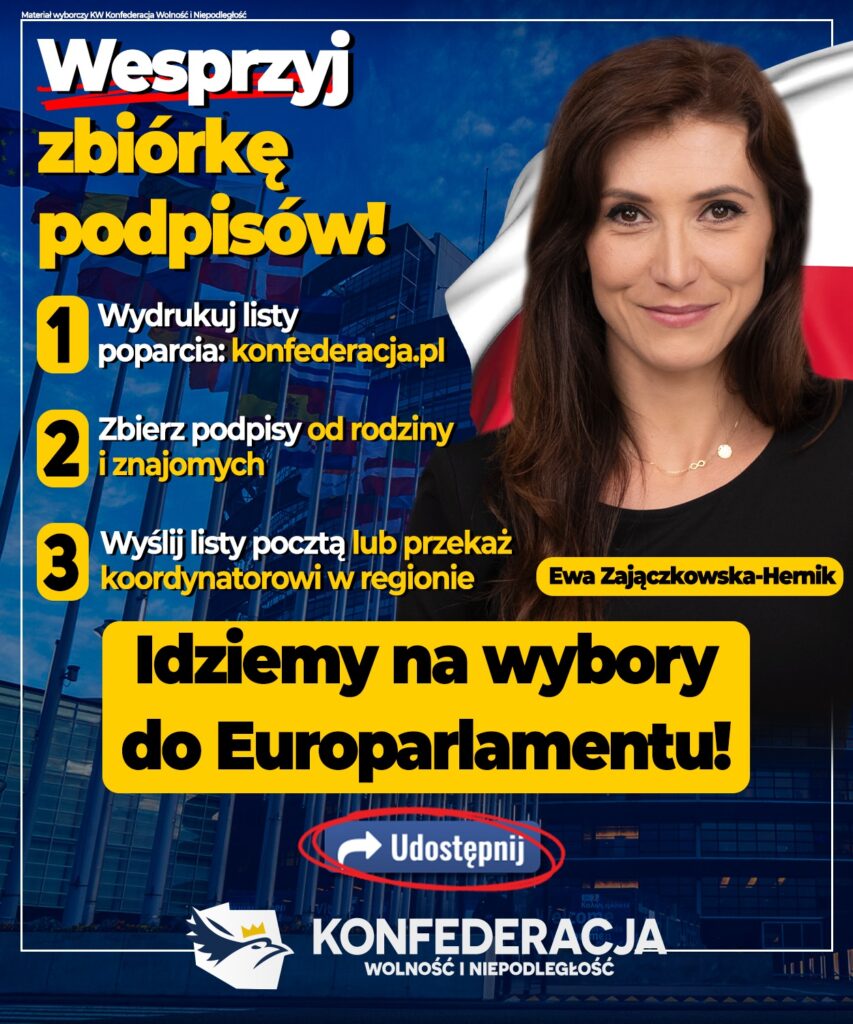 IDZIEMY DO EUROPARLAMENTU! Wesprzyj zbiórkę podpisów :)