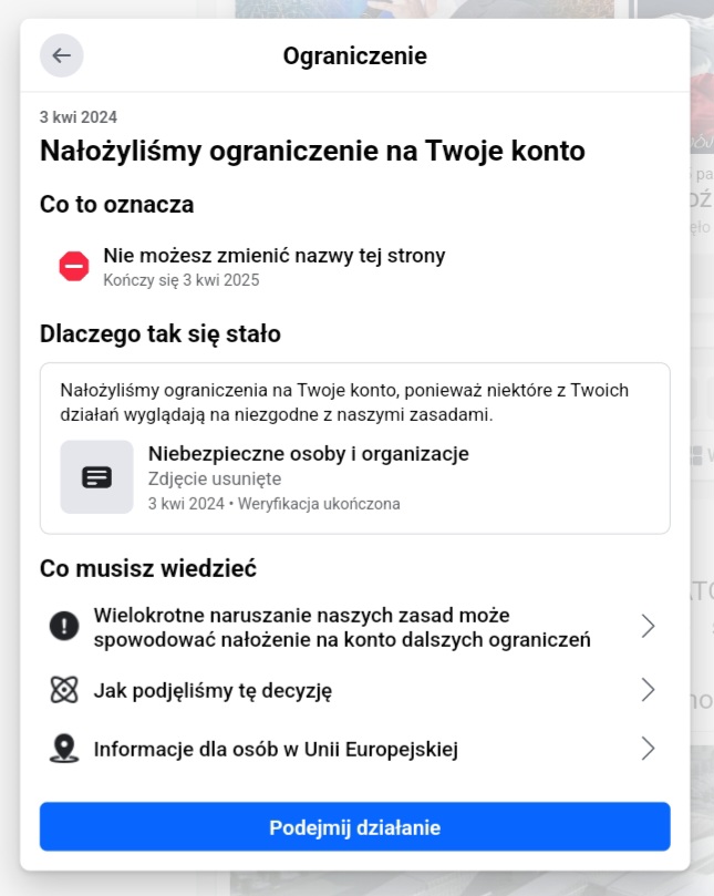 Ograniczanie wolności słowa , swobody wypowiedzi, wyrażania myśli na 
Facebooku