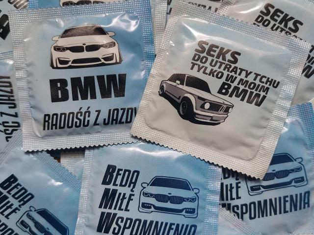 Prezerwatywy BMW - Nadruk BMW na prezerwatywach