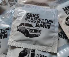Prezerwatywy BMW - Nadruk BMW na prezerwatywach