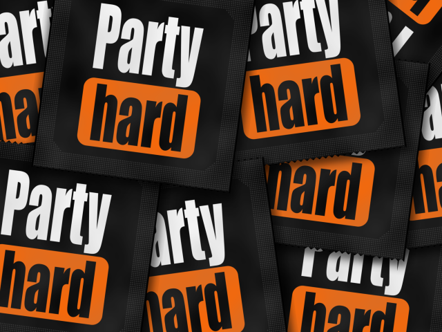 Personalizowane prezerwatywy z nadrukiem PH-style Party hard