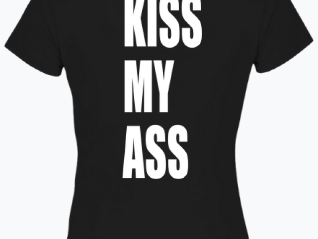 Koszulka damska fluo - KISS MY ASS